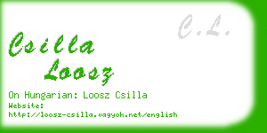 csilla loosz business card